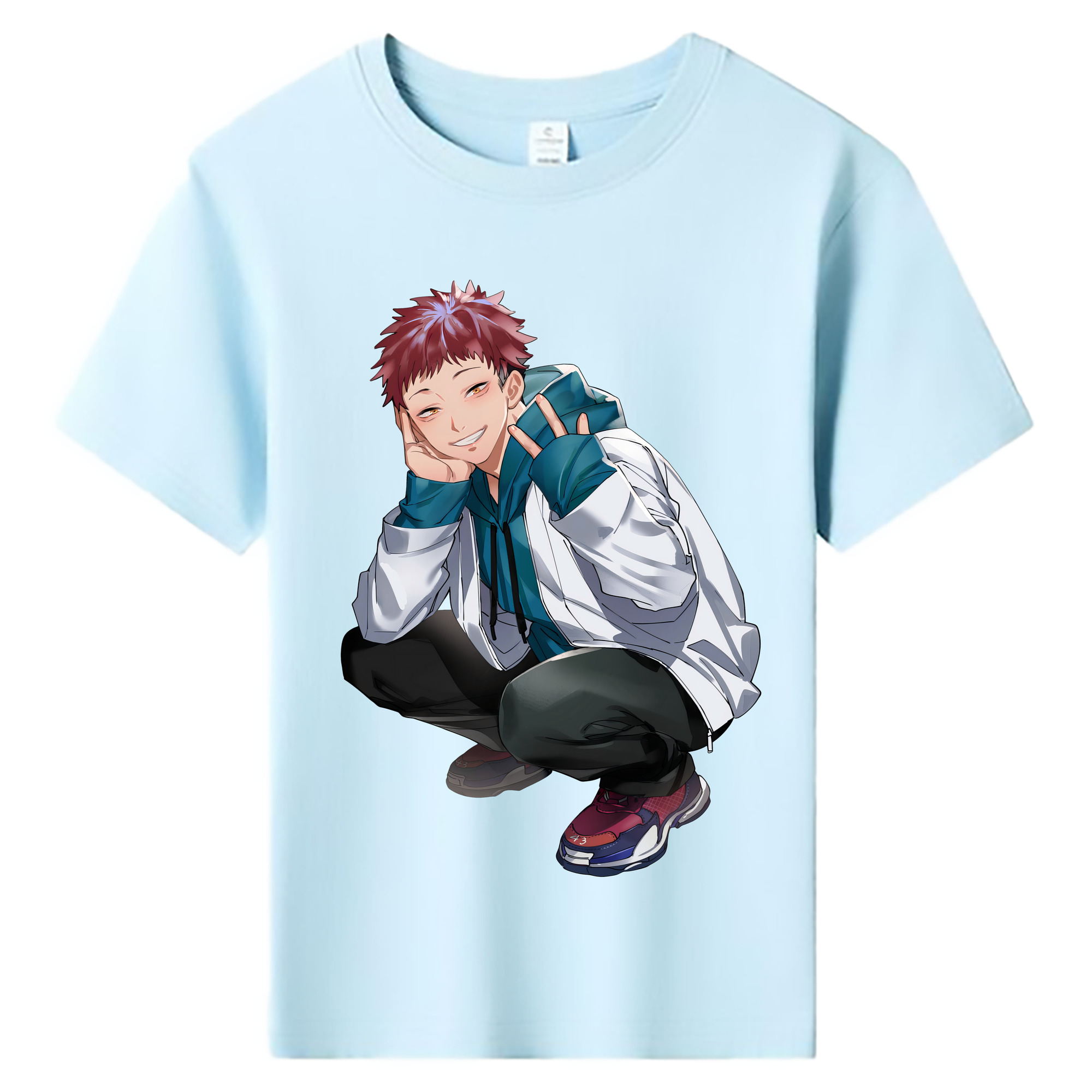 （画像用） 呪術廻戦 Jujutsu Kaisen 綿100％キッズTシャツ（フロントプリント）